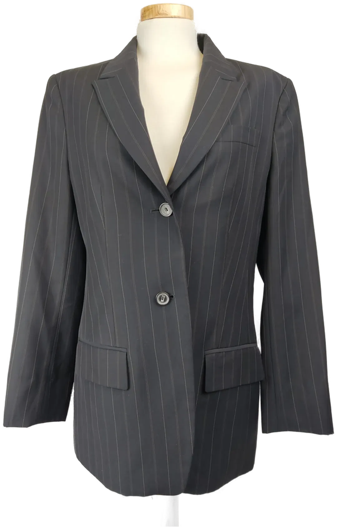 Rene Lezard Damen-Blazer schwarz gestreift - M/38 - Bild 1