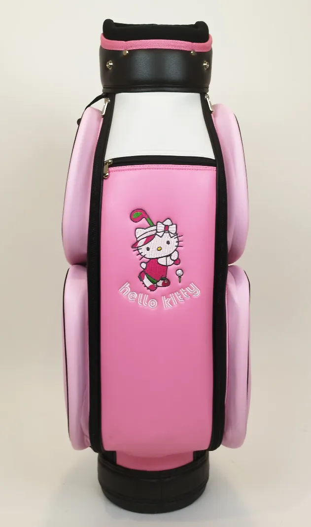 Sonstige Golftasche Hello Kitty Rosa‑Schwarz‑Weiß | Einmaliges Unikat – Bild 2