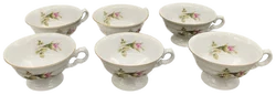 Hochwertiges 14-teiliges Wessel Porzellangeschirr für Tee/Kaffee mit Blumenmuster - Bild 5