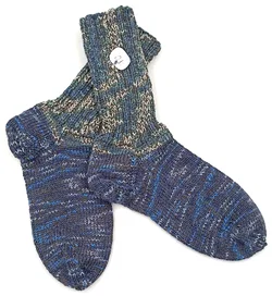 Handgestrickte Wollsocken Gr. 40 - Bild 1