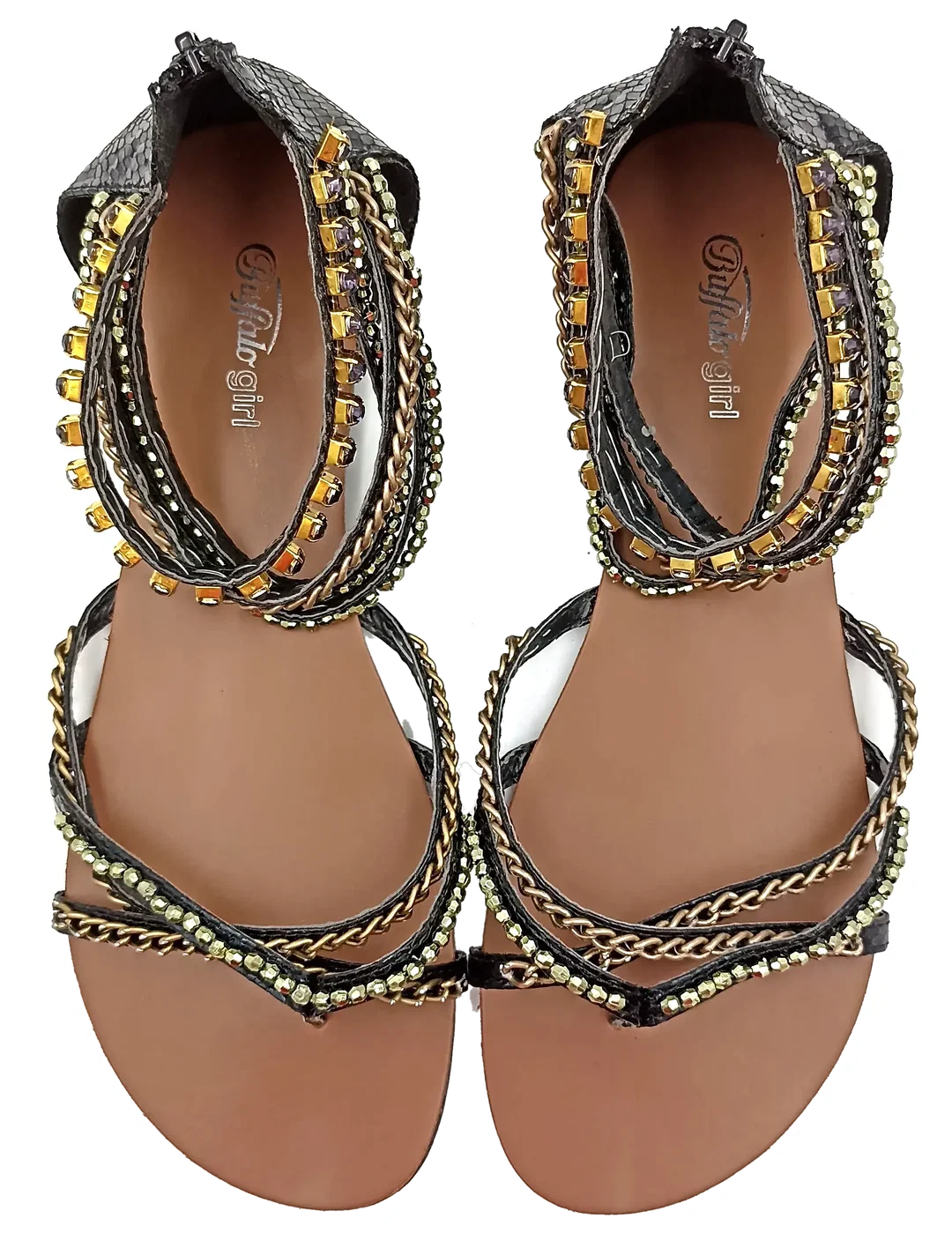 Buffalo Girl Sandalen Kettendetails Gr. 40 – Bild 3