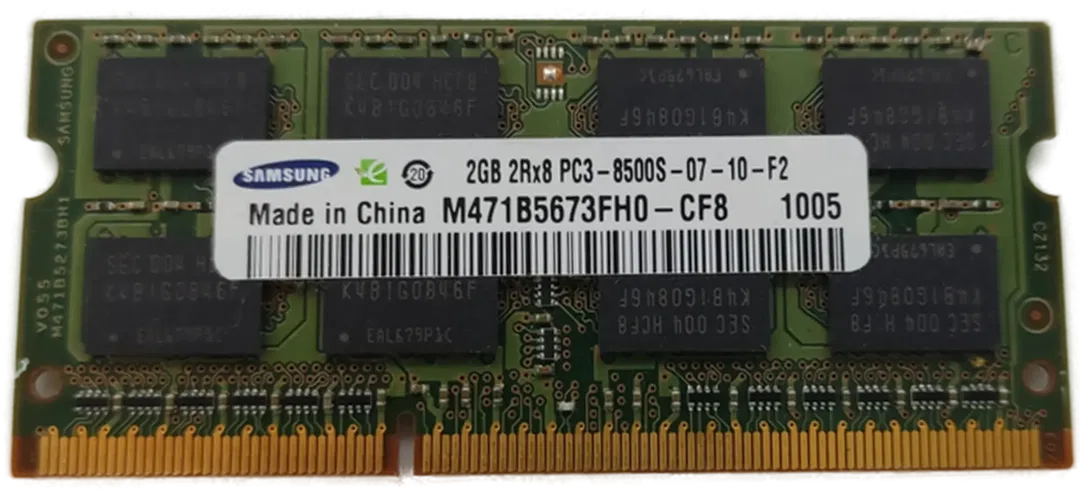 Samsung 2GB DDR3 2Rx8 PC3-8500S-07-10-F2 Arbeitsspeicher Laptop / RAM  - Bild 4