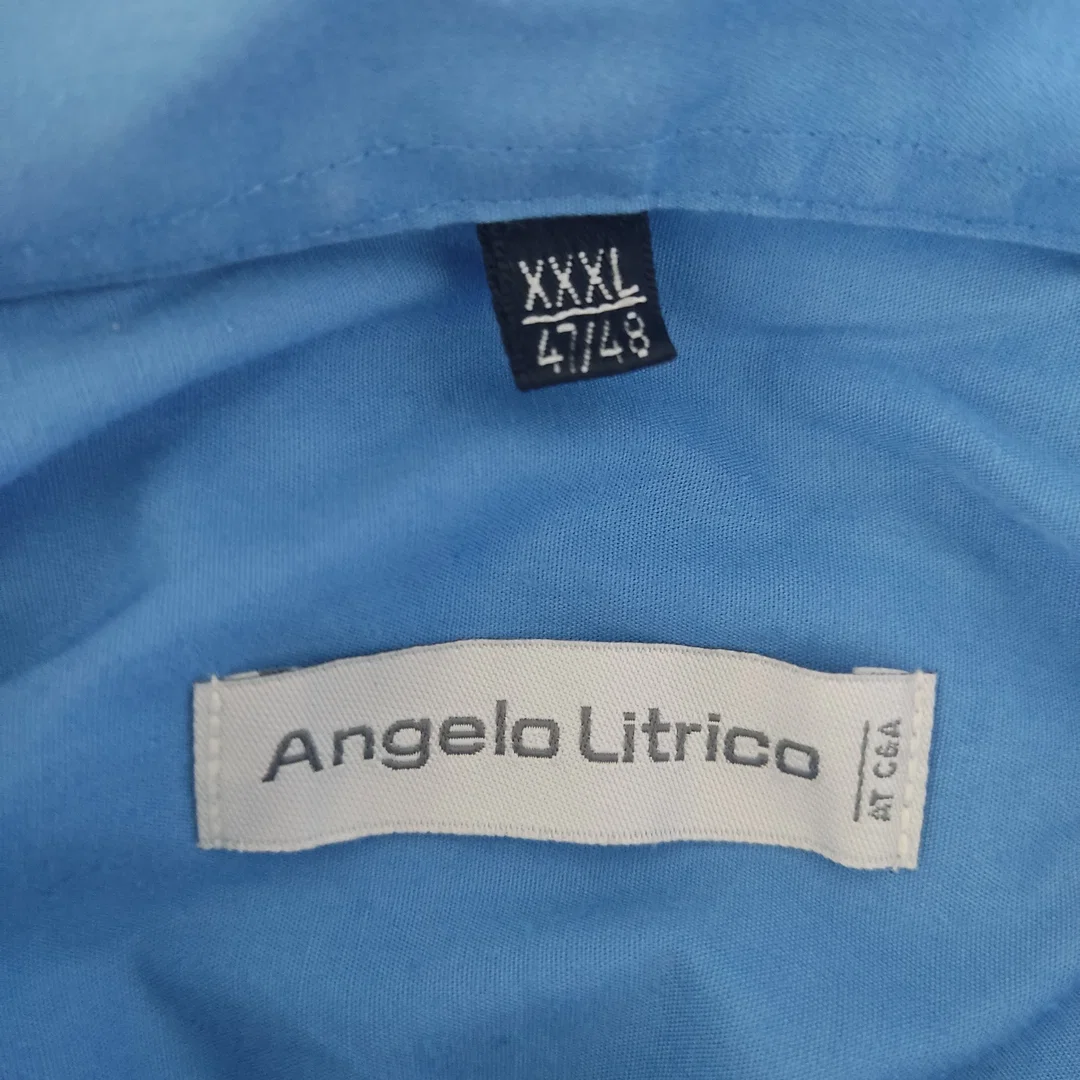 Angelo Litrico Herrenhemd langarm blau - Gr. XXXL (47/48) – Bild 4
