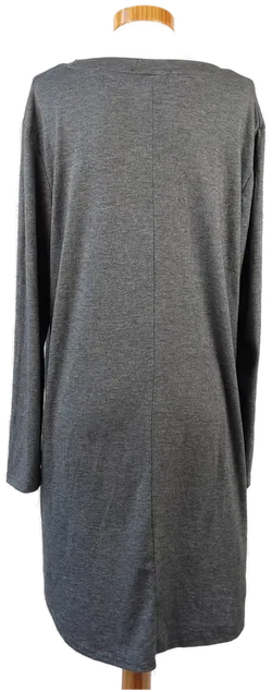Damen Longshirt, grau - Gr. 3XL/4XL - Bild 3