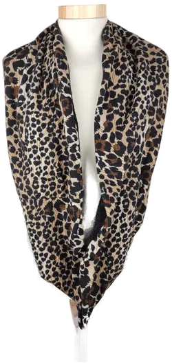 Loopschal braun/schwarz gemustert - Bild 2