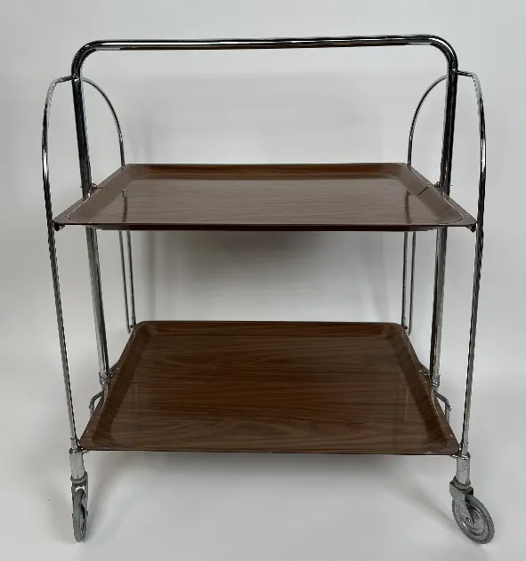 Vintage Klappbare Dinett-Servierwagen - 1970er Jahre – Bild 2