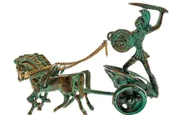 Skulptur Achilles Chariot Bronze  - Bild 1