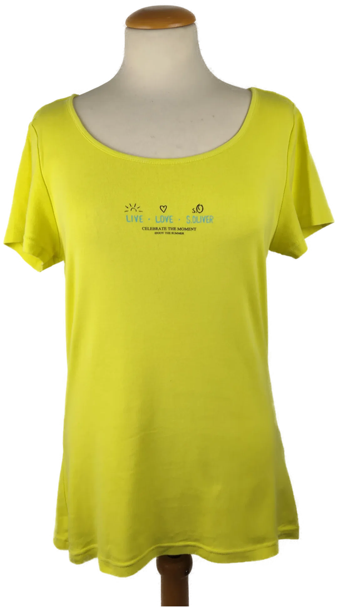 Damen T-Shirt s.Oliver Baumwolle Größe 42 | Sommer-Basic – Bild 1