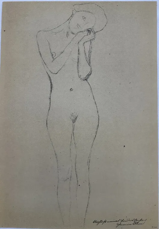 Gustav Klimt Zeichnungen 1 Sammelmappe mit Drucken 1980 – Bild 19