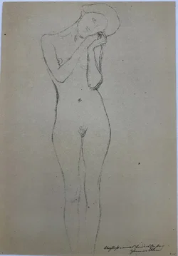 Gustav Klimt Zeichnungen 1 Sammelmappe mit Drucken 1980 - Bild 19