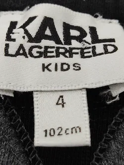 Karl Lagerfeld Kinder Sweater Kleid grau Gr. 102 (4 Jahre) - Bild 3