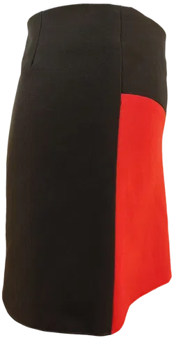 Damen-Minirock / schwarz-rot - Größe: XL/42 - Bild 3