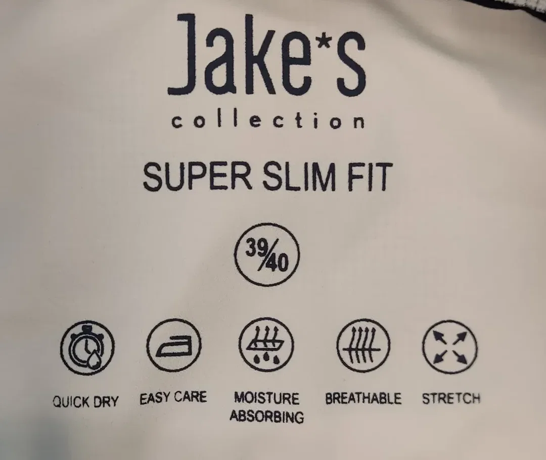 Jake's Herrenhemd blau/weiß Gr. 39/40 – Bild 3