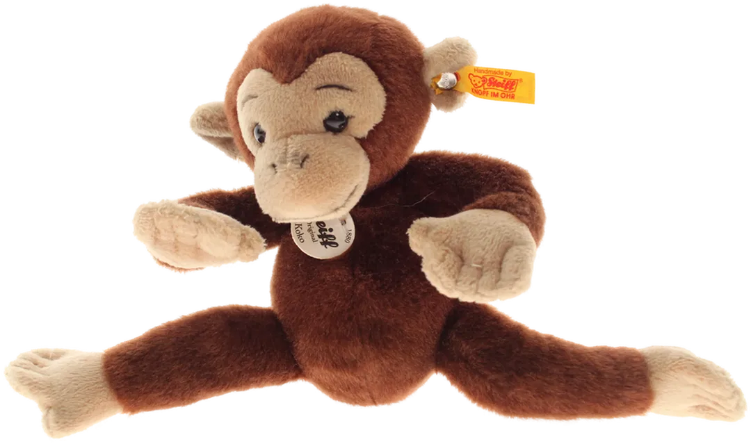 Steiff Schimpanse „Koko“ – Plüschaffe mit Knopf im Ohr – ca. 20 cm - Bild 4