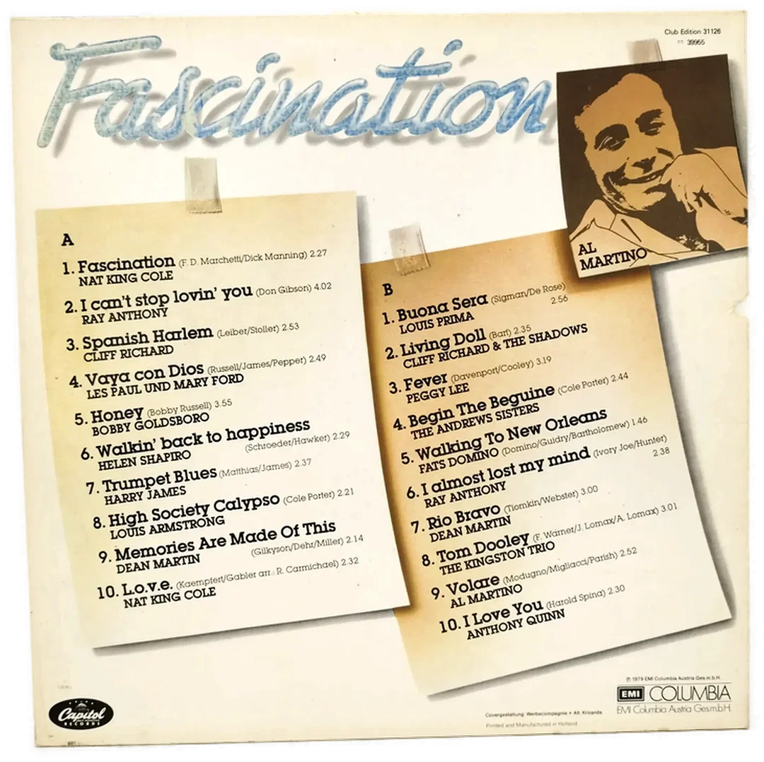 LP Fascination Compilation 20 Songs | Musikalische Zeitreise – Bild 2