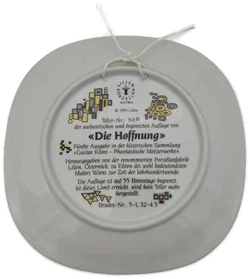 Lilien Porzellan Wandteller 5er-Set "Gustav Klimt" – Vorschau 8