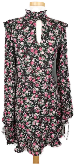H&M Kleid mit Blumenmuster - XS/34 - Bild 1