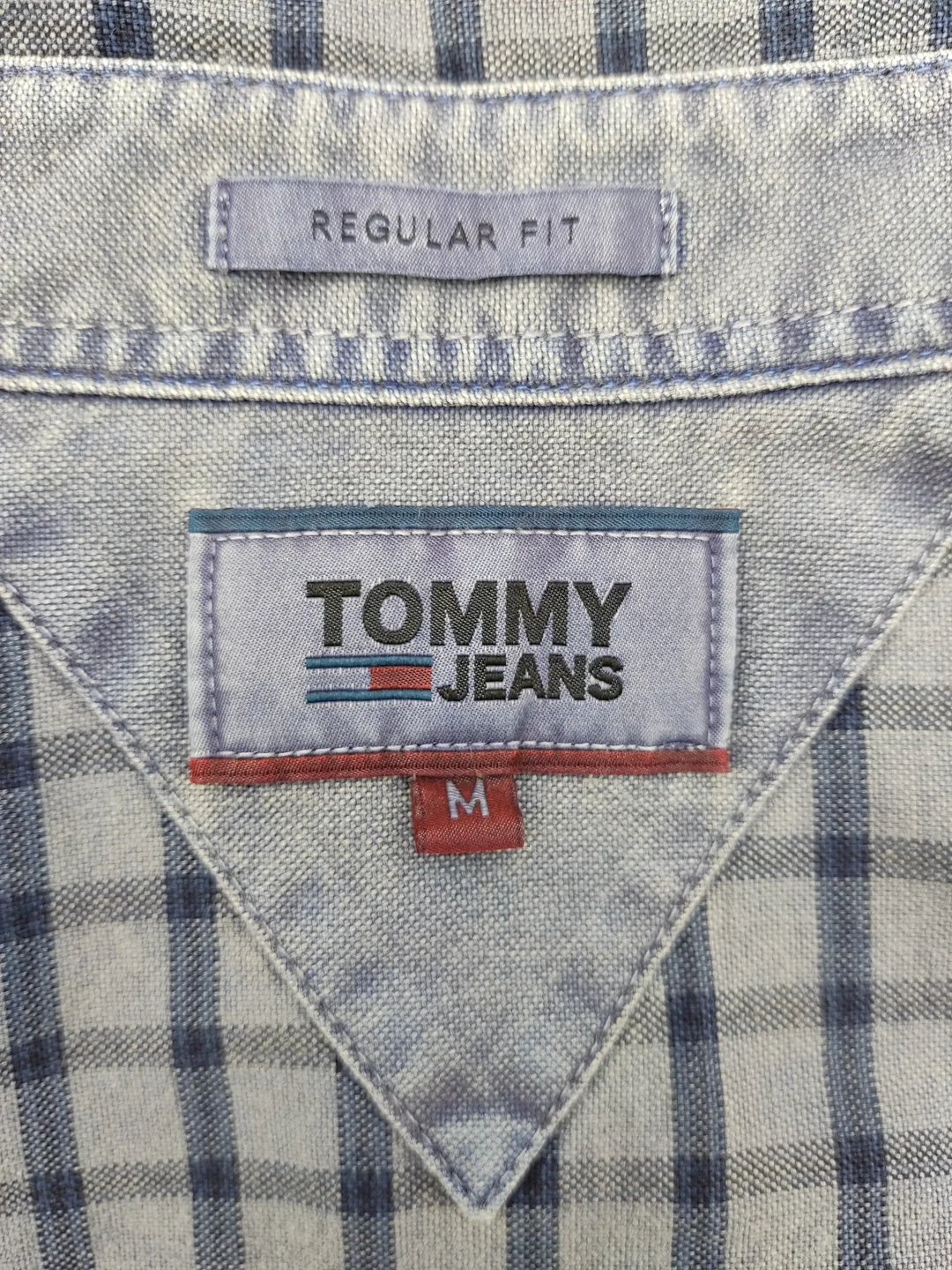 Tommy Hilfiger Herren Hemd blau Gr.M – Bild 5