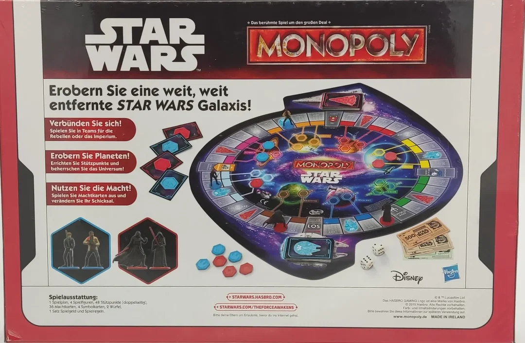 Parker/Hasbro 0515 B0324100  Monopoly Star Wars Familienspiel/Brettspiel – Bild 2