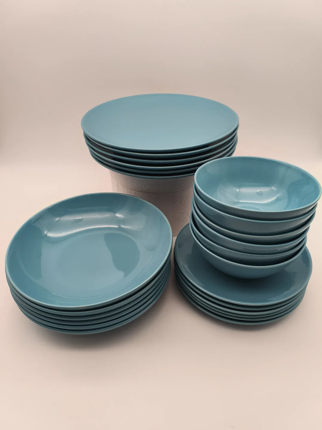 Tafelservice für 6 Personen, 24-teilig, Steinzeug, hellblau, Ikea - Bild 4