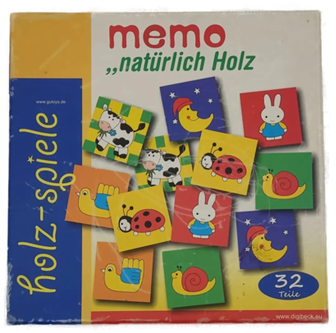 Memory Holz 32 Teile Vintage - Bild 1