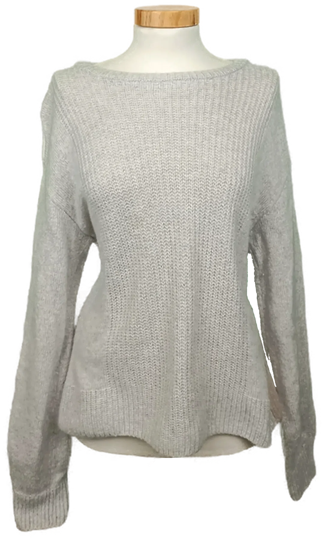 Marc Cain Damen Pullover grau/weiß Gr. M - Bild 4