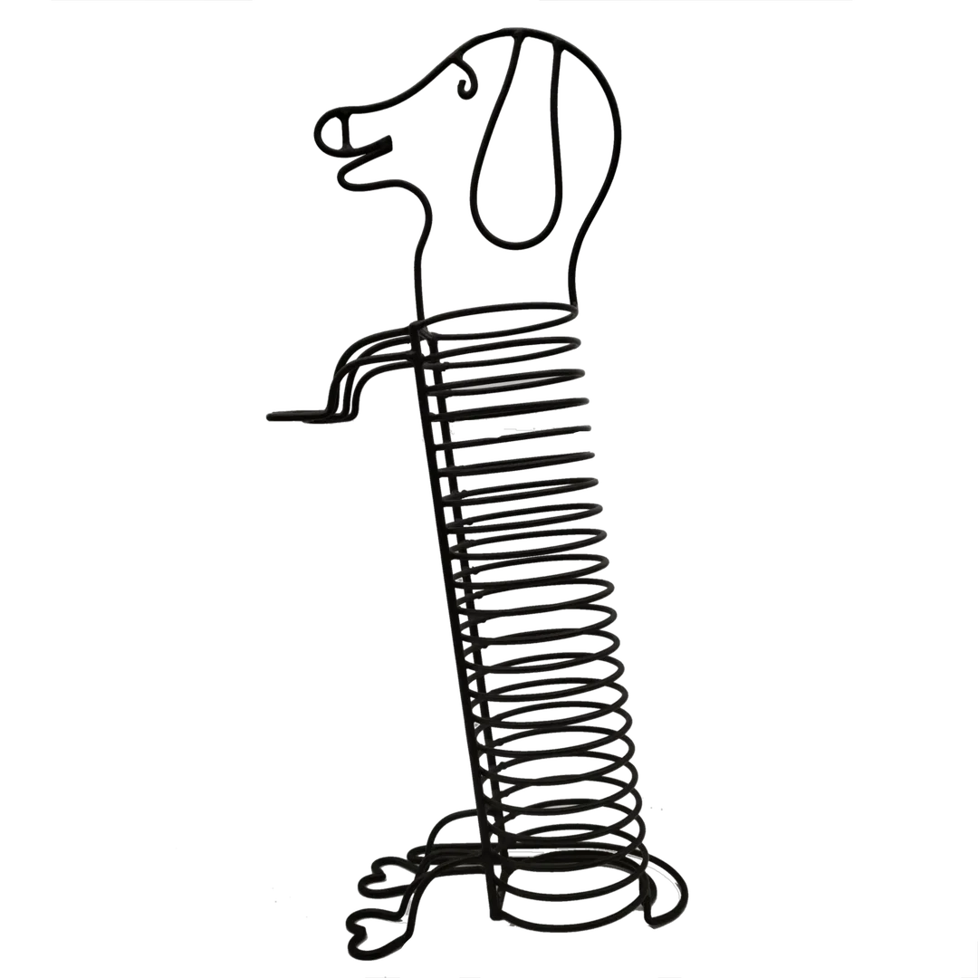 Witziger Spiral Dackel Halter - 1980er / VINTAGE - Bild 1