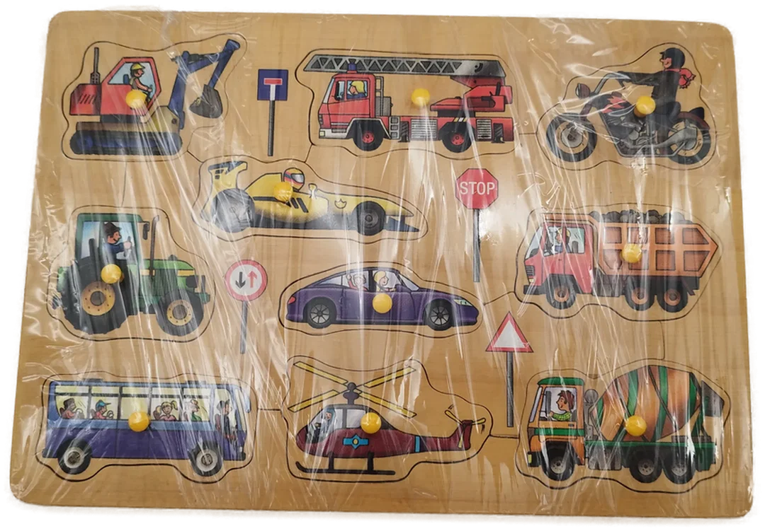 Holzpuzzle zum Thema Verkehrsmittel - 11 teilig - Bild 4