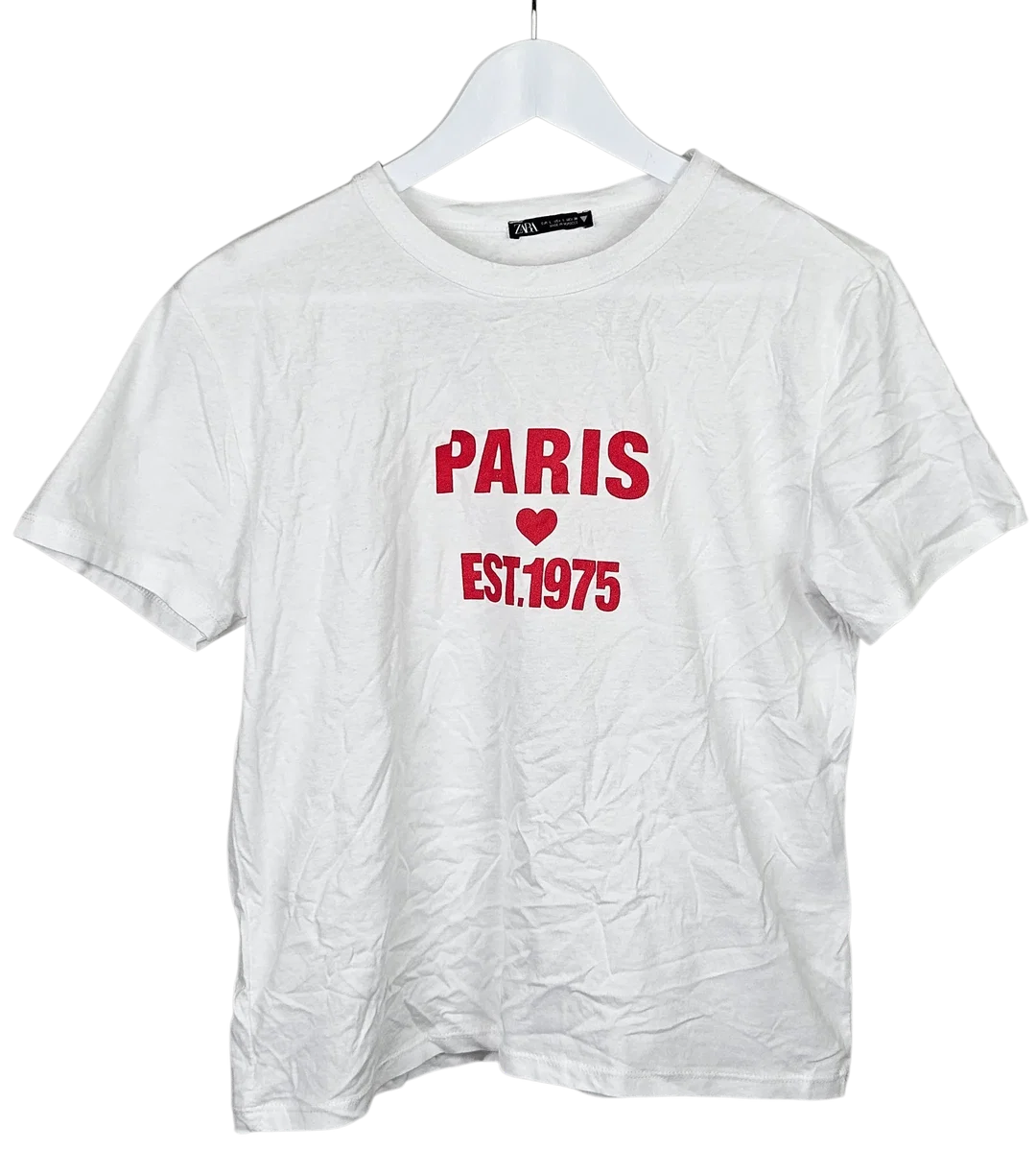ZARA Damen T-Shirt, weiß - Größe S - Bild 4