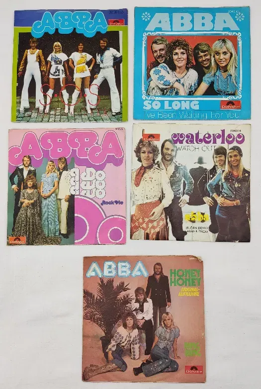 Single Langspielplatten - ABBA - Konvolut 5 Stück - Bild 2