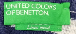 United Colors of Benetton Kindertop blau/weiß Gr. L/G - Bild 3
