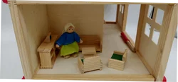  Small Foot Puppenhaus mit Möbeln, 2 Etagen, Rollenspielzeug für Kinder, aus Holz, inkl. Einrichtung, ab 3 Jahren - Bild 5