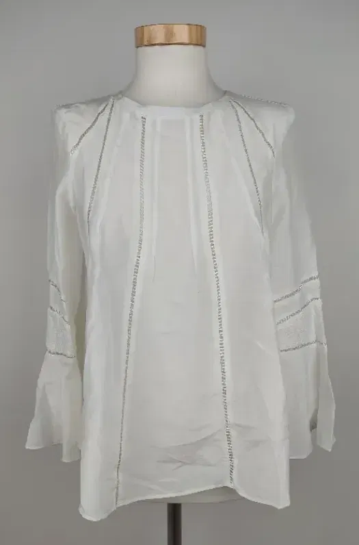 Maje Damen Bluse, weiß - Gr. S - Bild 1