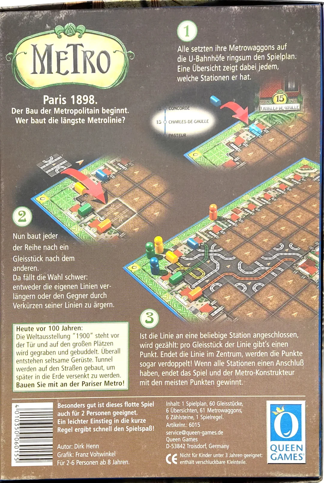 METRO Paris 1898 - Gesellschaftsspiel - QUEEN GAMES – Bild 2