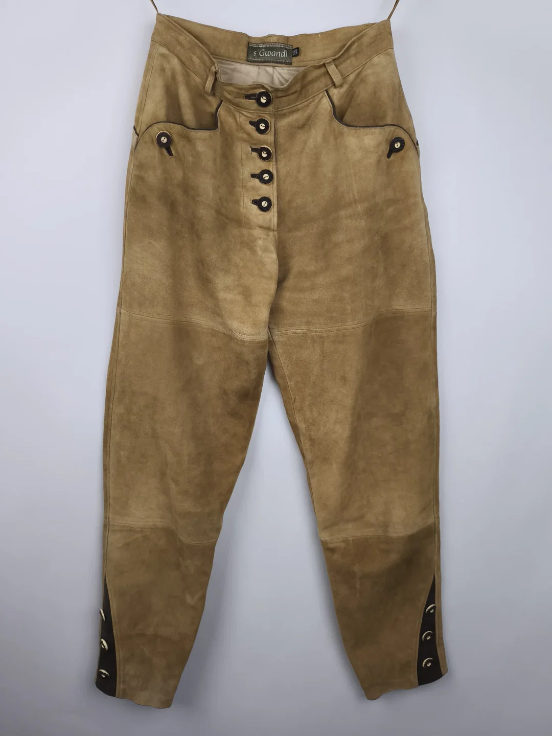 s´Gwandl Trachtenlederhose, Lederhose Damen, Gr. 38 - Bild 1