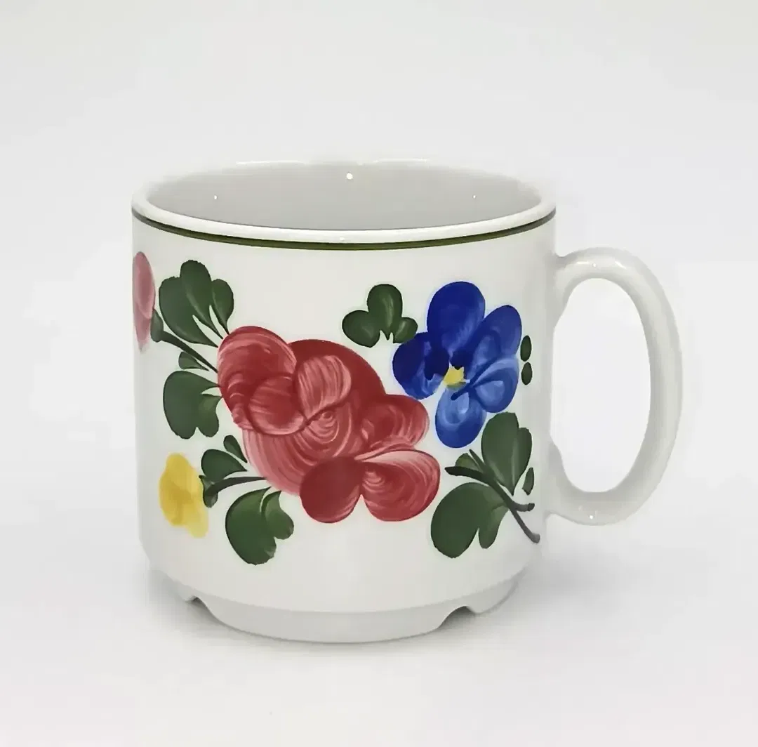  Lilienporzellan Austria - Alpenflora Kaffeetasse - Bild 1