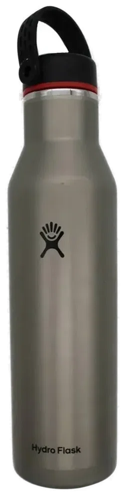 2 Edelstahl-Isolierflaschen Hydro Flask Trinkflaschen Set –  (ca. 620 ml, doppelwandig, Schwarz & Silber) - Bild 4