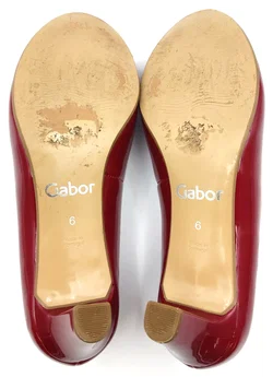 Gabor Lacklederoptik Damenpumps rot Gr. 39  – Vorschau 6