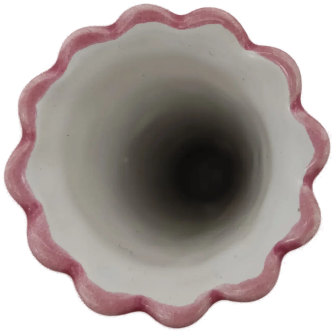 Gmundner Keramik Vase rosa Tupfen Höhe: 19.5 cm – Bild 3