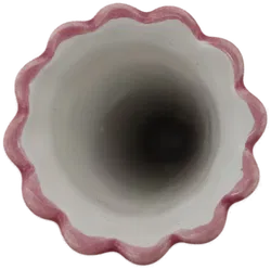 Gmundner Keramik Vase rosa Tupfen Höhe: 19.5 cm - Bild 3