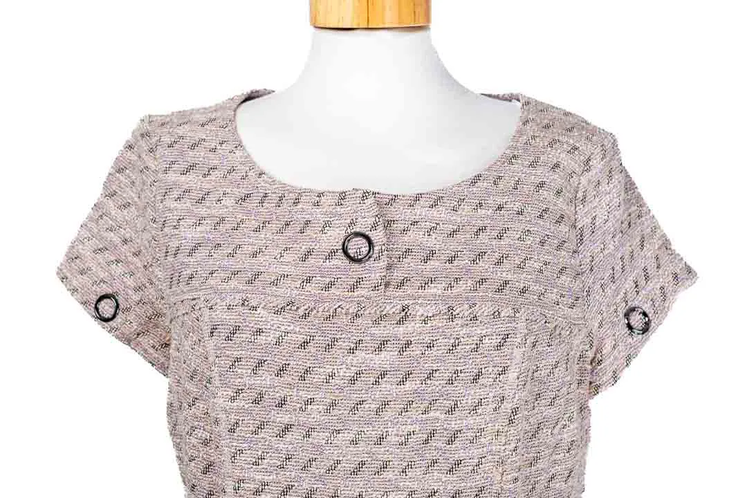 Kleid Airfield in Taupe mit Glitzer - Größe 40 – Bild 2