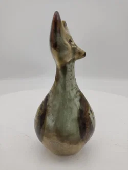 Stilisierter Fuchs aus glasiertem Steinzeug von Joseph Simon für die dänische Manufaktur Bornholm, Höhe 14cm, Sammlerstück – Vorschau 4