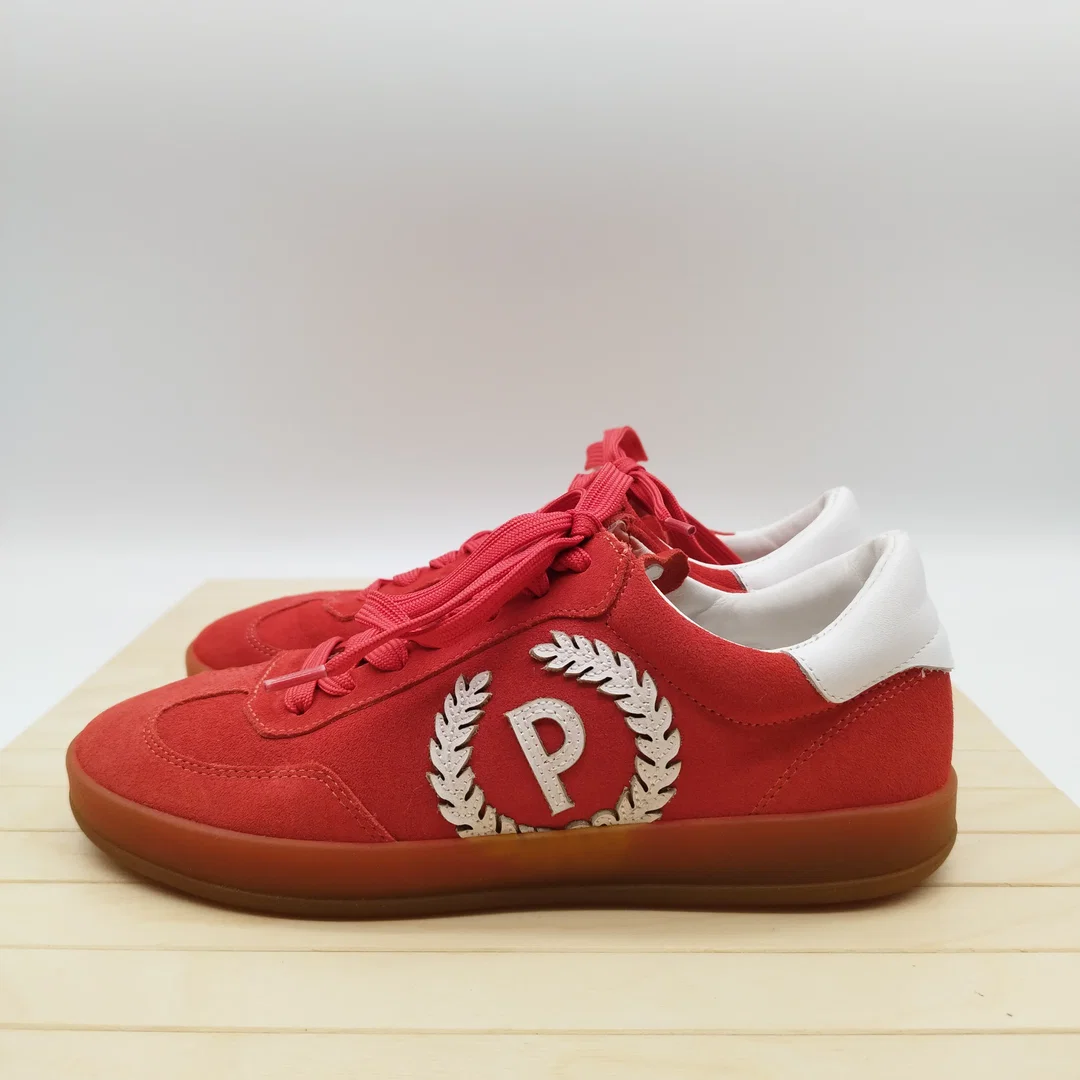 Pollini Sneaker – Rot/Weiß – Größe 38 – Retro-Stil – Bild 2