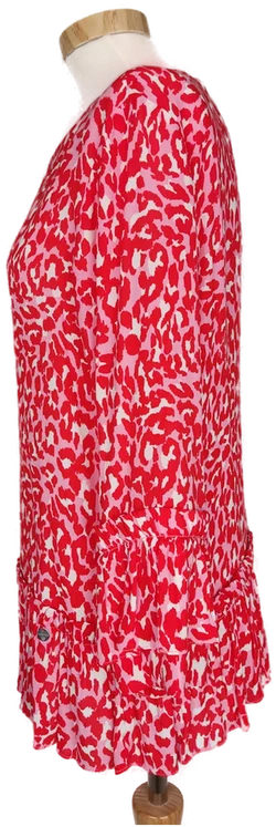 RICH&ROYAL Damen Longbluse rot animalprint - S/36 – Vorschau 3