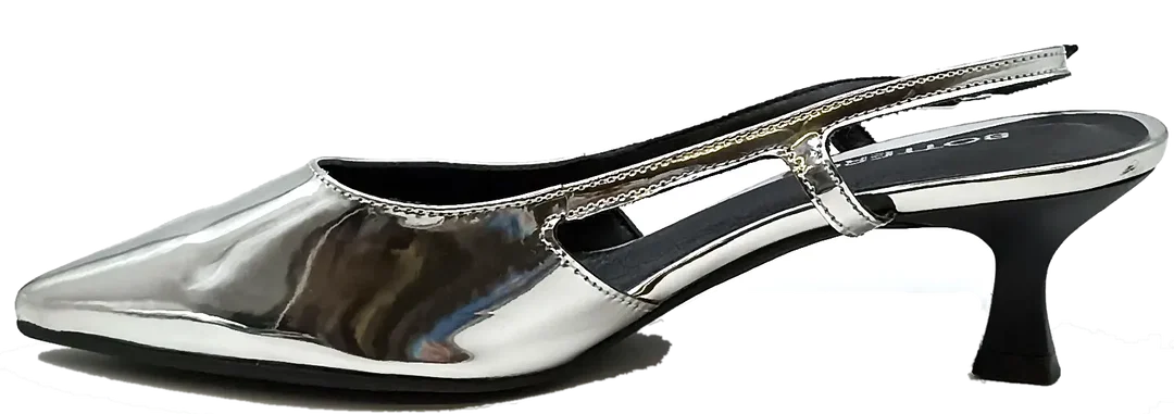 Bottero Slingback Pumps silver Gr. 38 – Bild 6