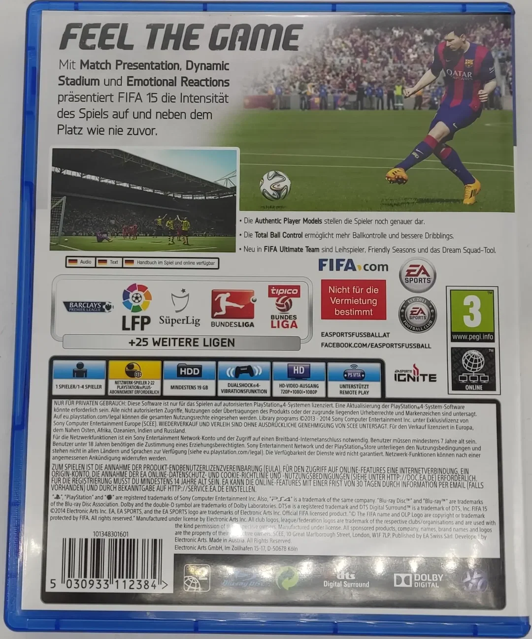 Playstation Sony PS4 Spiel EA Sports FIFA 15 – Bild 2