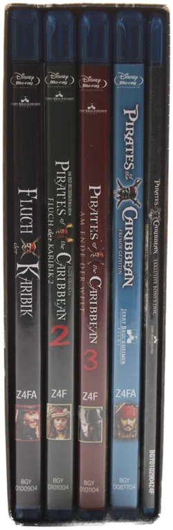 Blu Ray Box Pirates of the Caribbean – Die Piraten Quadrologie | 5 Discs | Disney - Bild 3