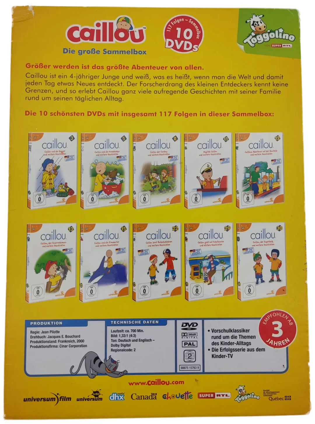caillou - Die große Sammelbox - DVD – Bild 2