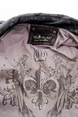 Coole Lederjacke der Marke Harald Glööckler, Schwarz XXL EXCLUSIVE for engbers - Bild 5