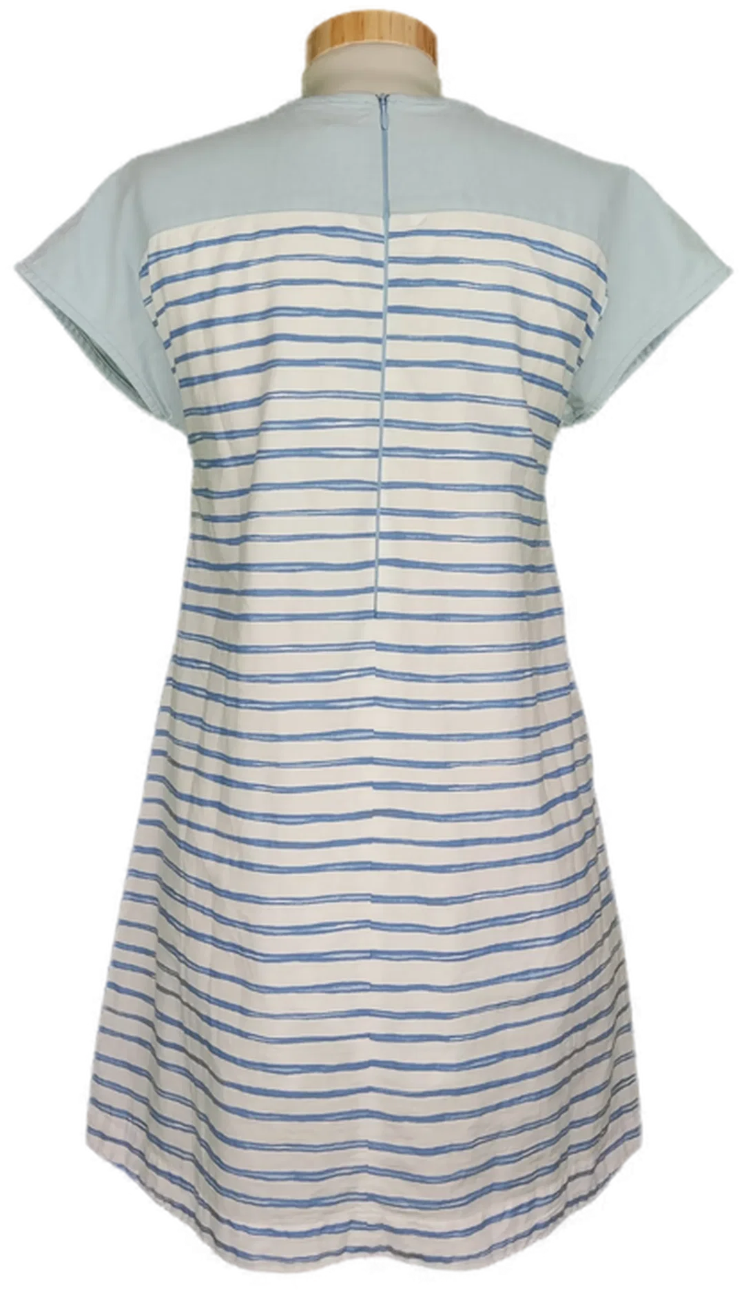 Benetton Mädchen Minikleid blau/weiß gestreift - L/11-12 Jahre – Bild 2